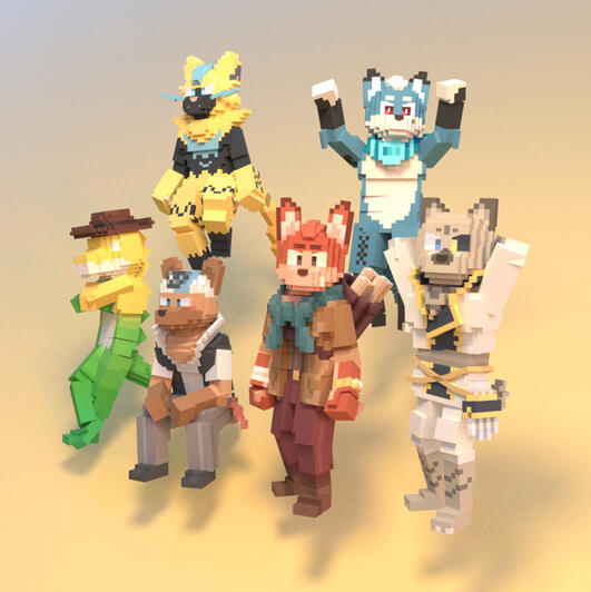 voxel 原創二創角色設計