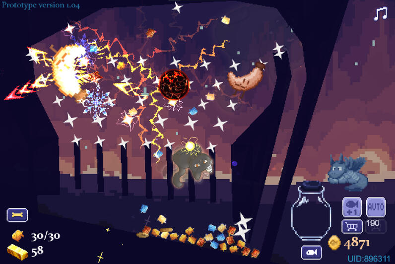 kuroneko pinball 遊戲畫面