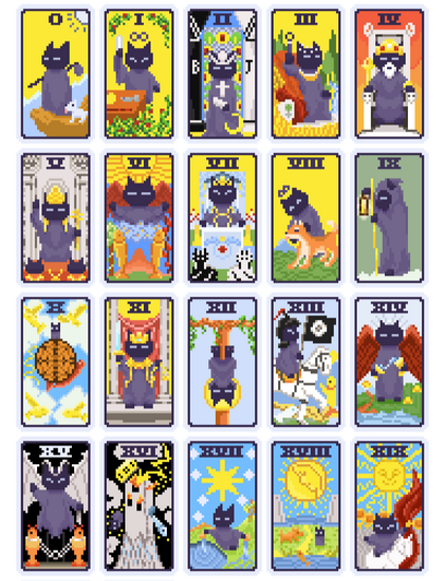 Tarot Cat 塔羅貓 塔羅牌卡面